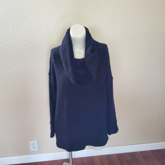 Xersion Cowl Neck Pullover Sweater Black 1X New - Picture 1 of 7